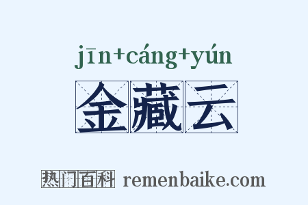 金藏云是什么意思的图片